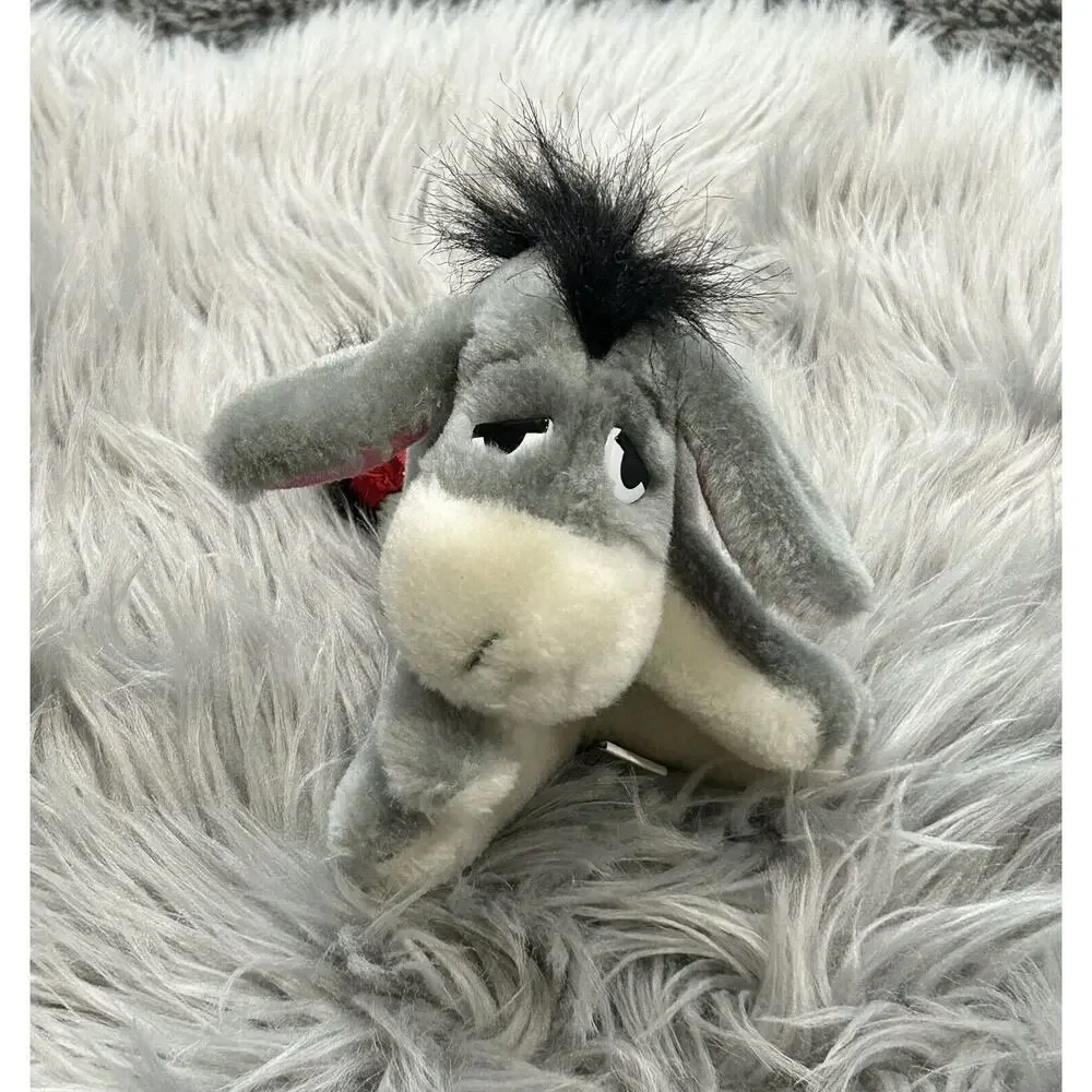 Vintage 1989 Eeyore Stuffed Animal Plush Christmas‎ Promo Sears Rare Find 5 1/2